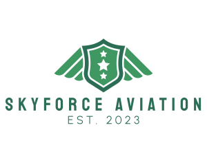 Airforce - Military Crest Wings logo design