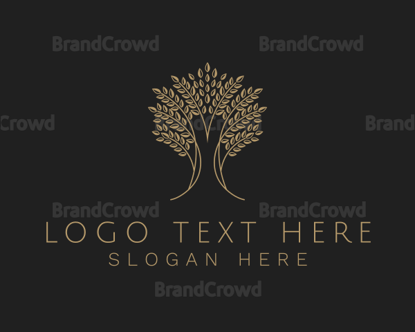 Elegant Tree Plant Logo