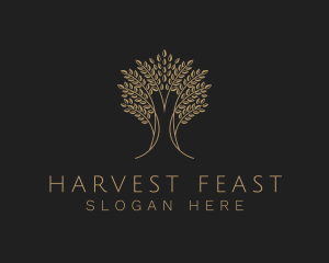 Elegant Tree Plant logo design