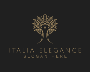 Elegant Tree Plant logo design