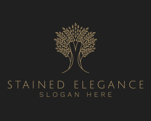 Elegant Tree Plant logo design