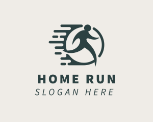 Human Running Exercise logo design