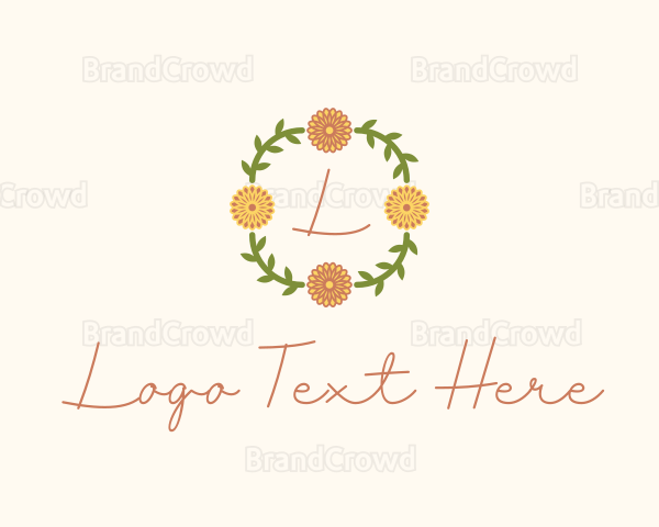 Floral Wreath Florist Logo