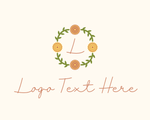 Floral Wreath Florist Logo