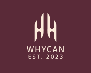 Vc Firm - Modern Elegant Company Letter HH logo design