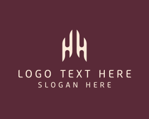 Financial - Modern Elegant Company Letter HH logo design