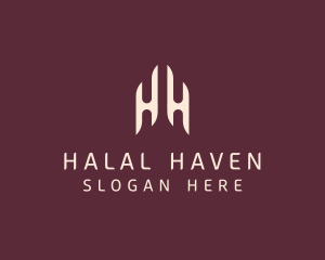 Modern Elegant Company Letter HH logo design