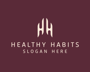 Modern Elegant Company Letter HH logo design