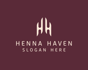 Modern Elegant Company Letter HH logo design