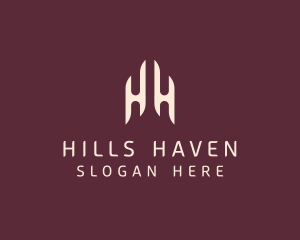 Modern Elegant Company Letter HH logo design