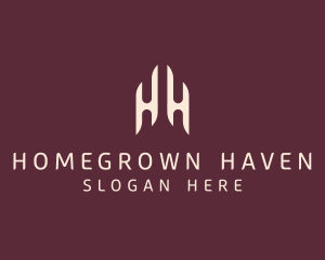 Modern Elegant Company Letter HH logo design