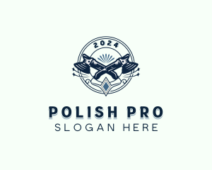 Polish - Restoration Polishing Detailer logo design