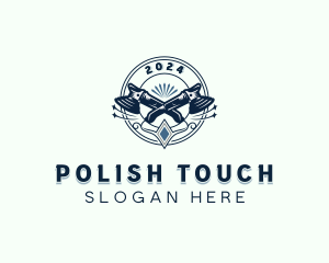 Polish - Restoration Polishing Detailer logo design