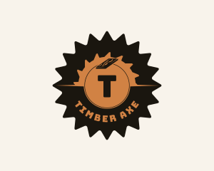 Wood Lumberjack Carpentry   logo design