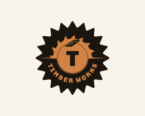 Wood Lumberjack Carpentry   logo design