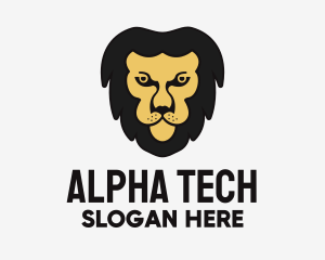 Alpha - Zoo Lion Mane logo design