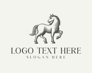 Ranch - Wildlife Stallion Ranch logo design