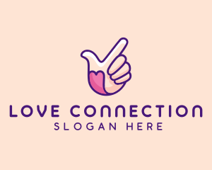 Courtship - Love Charity Hand logo design