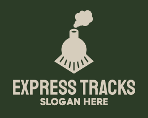Train - Flask Train Chemistry logo design