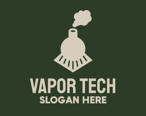 Vapor - Flask Train Chemistry logo design