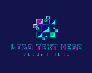 Coding - Digital Network Software logo design