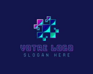 Automated - Digital Network Software logo design
