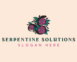 Serpent Flower Garden logo design