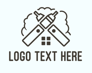 Weed - Vape Smoke House logo design