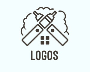 Vaping - Vape Smoke House logo design