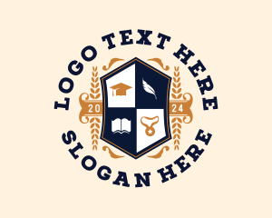 Toga Hat - University Learning School logo design