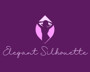 Woman Silhouette Body logo design