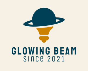 Light Bulb Planet  logo design
