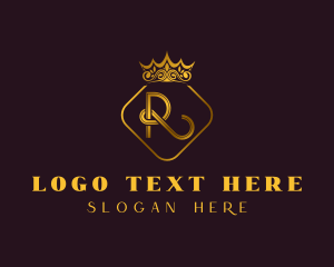 Asset Management - Royal Crown Letter R logo design