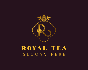 Royal Crown Letter R logo design