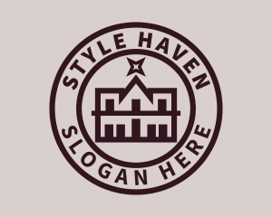 Hostel - House Mansion Residence logo design