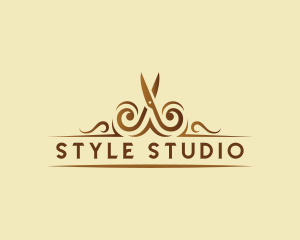 Scissors Hairdresser Salon logo design