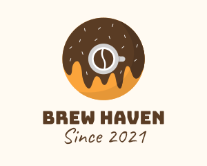 Coffee House - Coffee Bean Cup Donut logo design