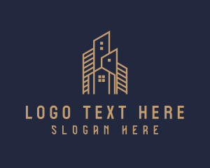 Residence - Home Apartment Building logo design