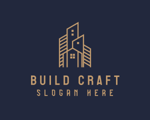 Home Apartment Building logo design