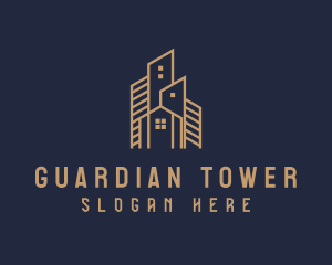 Home Apartment Building logo design