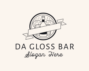 Beer Bar Badge logo design