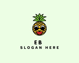 Happy Tropical Pineapple  Logo