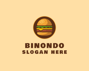 Sandwich - Cheeseburger Hamburger Burger Food logo design