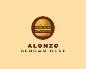 Cheeseburger Hamburger Burger Food logo design