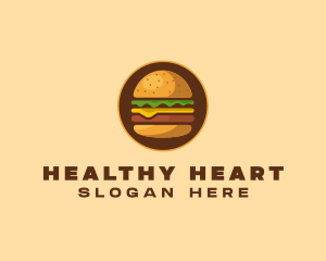 Cheeseburger Hamburger Burger Food logo design