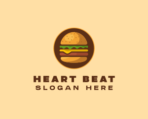 Cheeseburger Hamburger Burger Food logo design