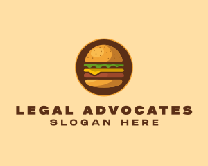 Cheeseburger Hamburger Burger Food logo design