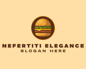 Cheeseburger Hamburger Burger Food logo design