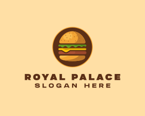 Cheeseburger Hamburger Burger Food logo design