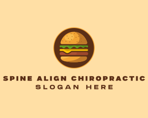 Cheeseburger Hamburger Burger Food logo design